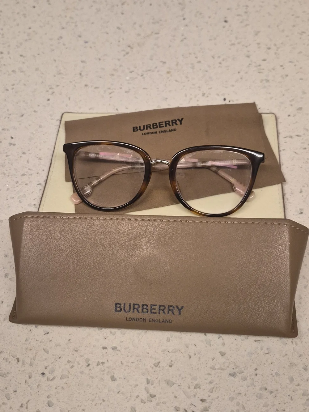 Burberry Women's Tortoiseshell Optical Glasses - Brown